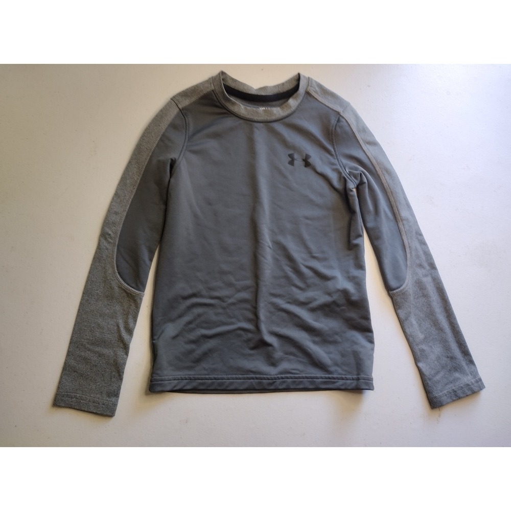 Under Armour YXS‎ Gray Long Sleeve Fitted Athletic Training Top Kids